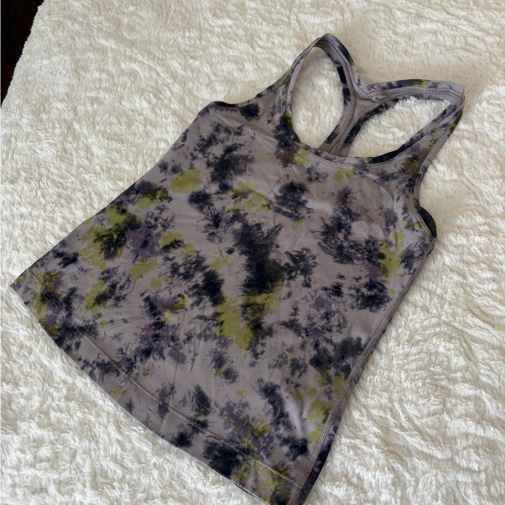 Lululemon Athletica Tie-Dye Tank Top in Black and Green